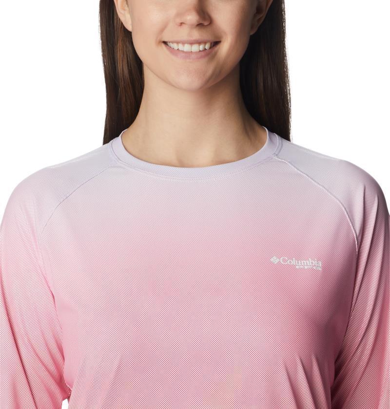 Printed Tidal Deflector LS - Womens - Violet Sea Gradient 4