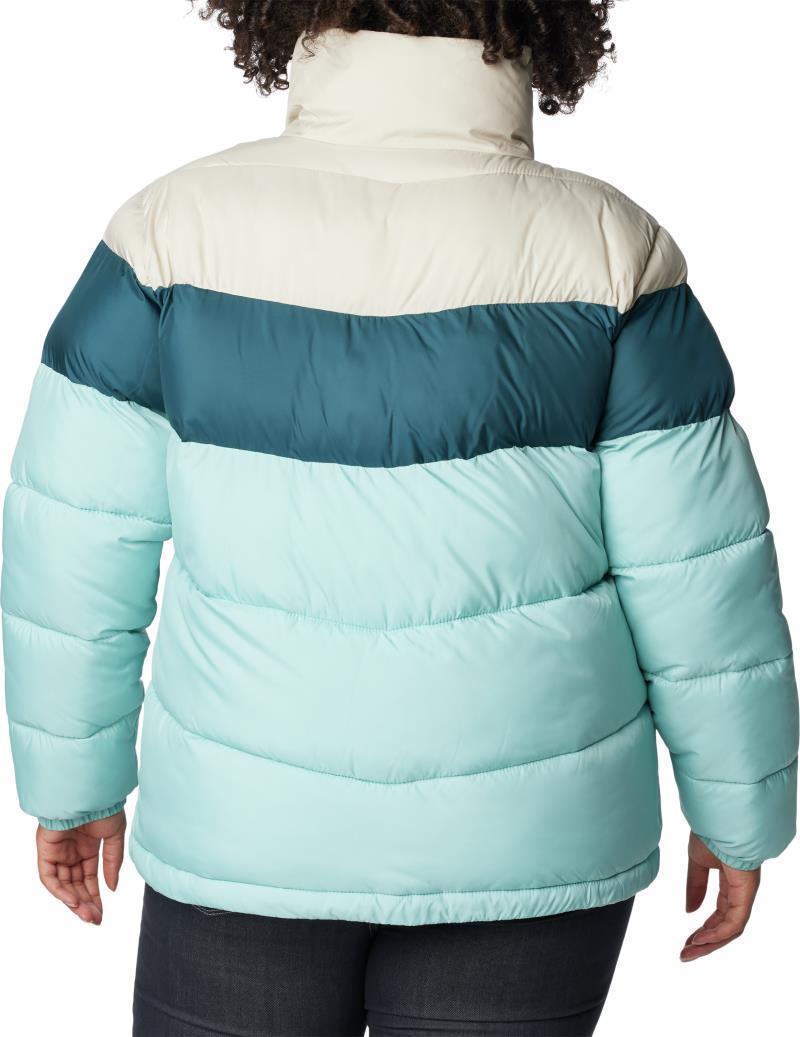 Puffect Color Blocked Jacket - Plus - Womens - Aqua Haze / Night Wave / Dark Stone 2