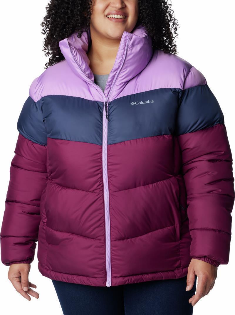 Puffect Color Blocked Jacket - Plus - Womens - Marionberry / Nocturnal / Gumdrop 1