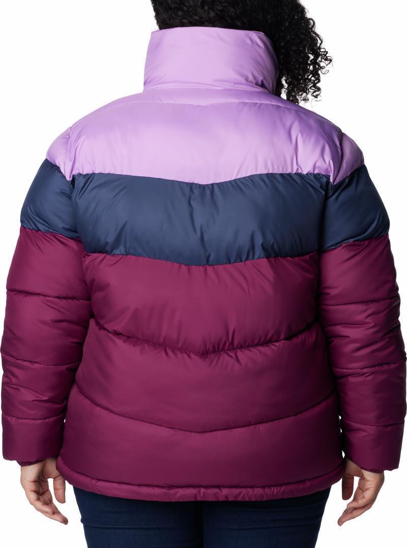 Puffect Color Blocked Jacket - Plus - Womens - Marionberry / Nocturnal / Gumdrop 2