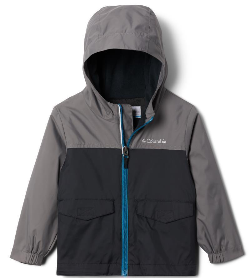 Rain-Zilla Jacket - Toddler Boys - Black / City Grey 1