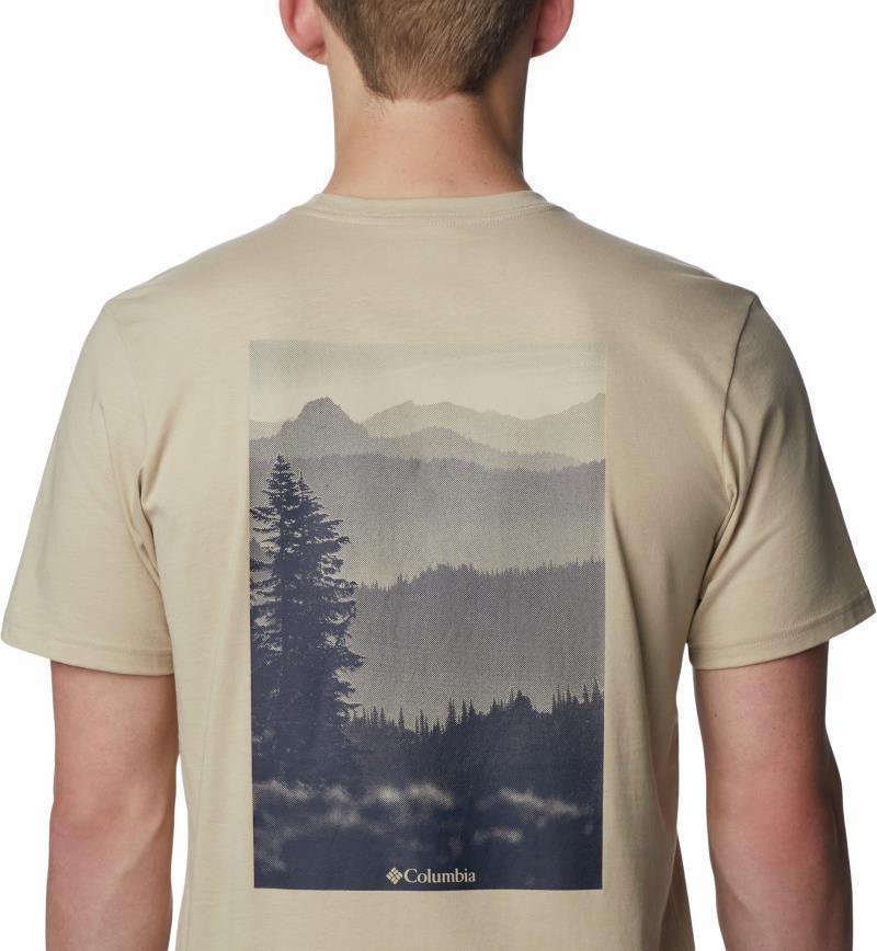 Rapid Ridge Back Graphic Tee II - Mens - Ancient Fossil / Tonal Treescape Graphic 3
