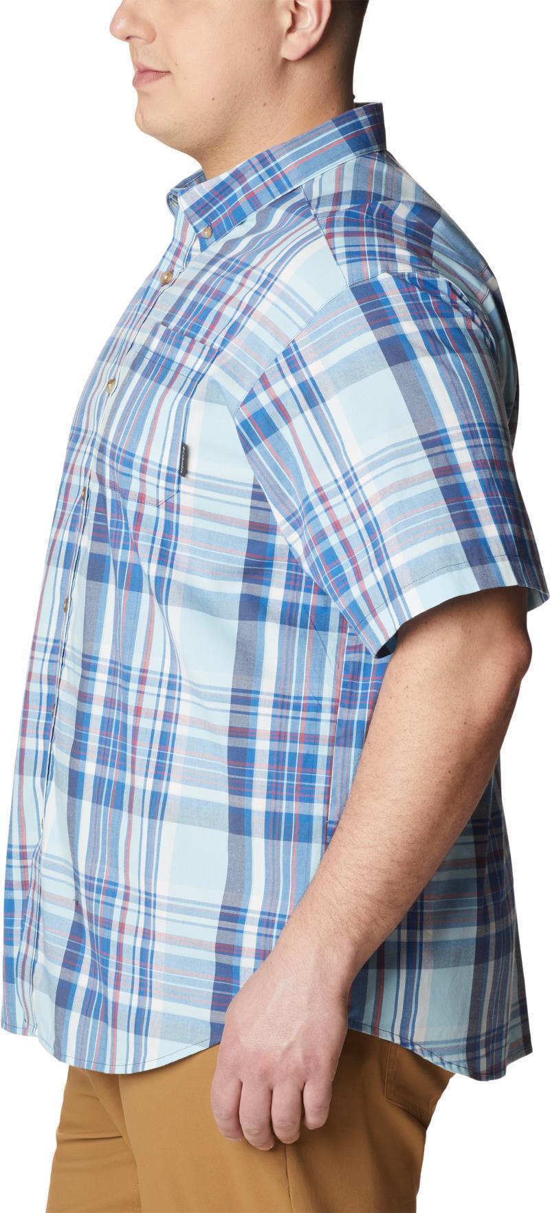 Rapid Rivers II SS Shirt - Big - Mens - Bright Indigo Multi Plaid 3
