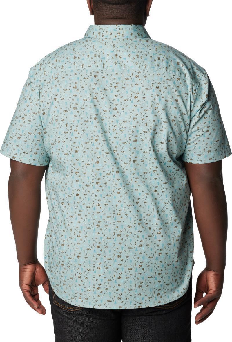 Rapid Rivers II SS Shirt - Big - Mens - Stone Blue / Makin Tracks Print 2