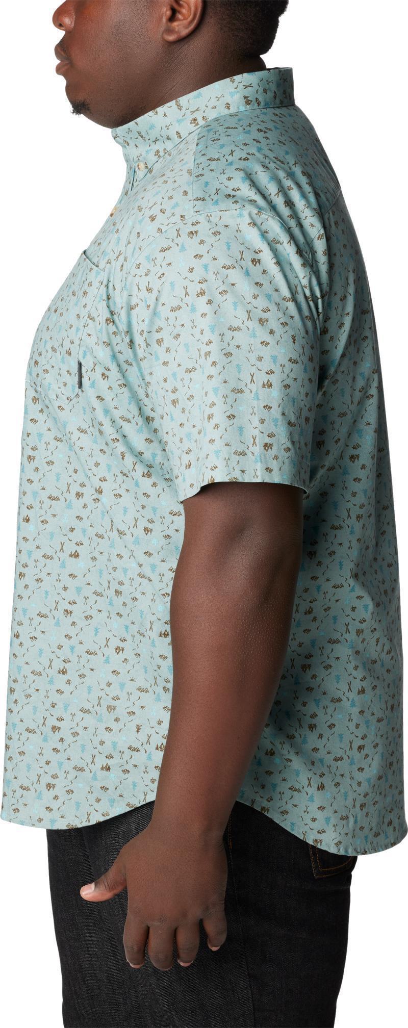 Rapid Rivers II SS Shirt - Big - Mens - Stone Blue / Makin Tracks Print 4