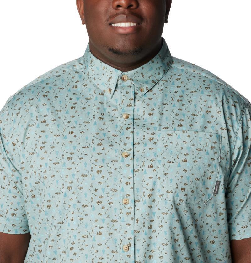 Rapid Rivers II SS Shirt - Big - Mens - Stone Blue / Makin Tracks Print 5