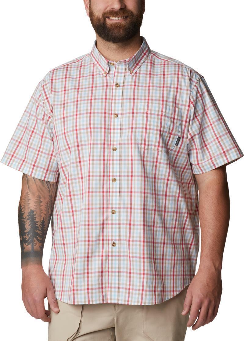Rapid Rivers II SS Shirt - Big - Mens - Sunset Red Multi Gingham 1