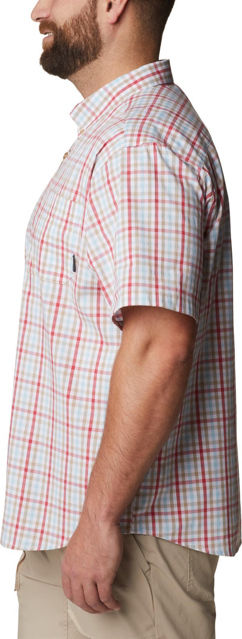 Rapid Rivers II SS Shirt - Big - Mens - Sunset Red Multi Gingham 2