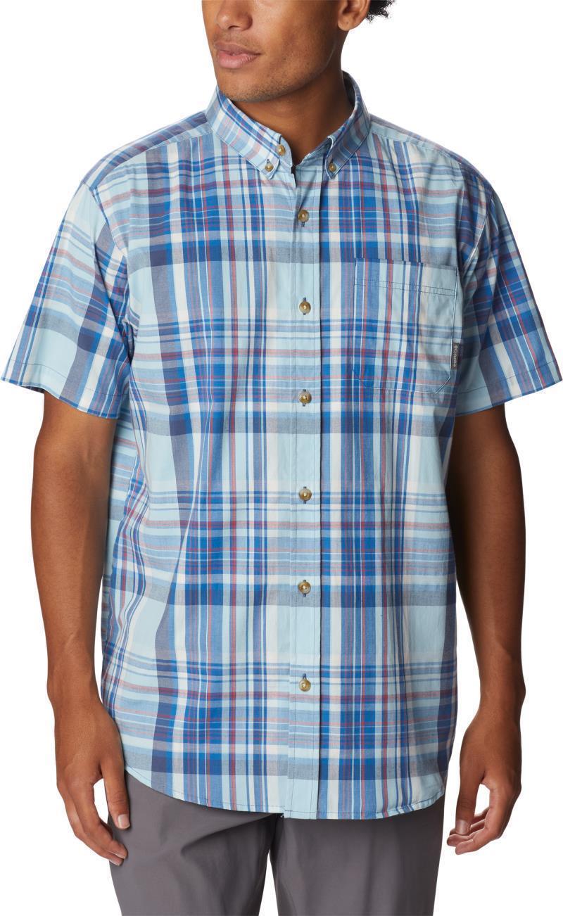 Rapid Rivers II SS Shirt - Mens - Bright Indigo Multi Plaid 1