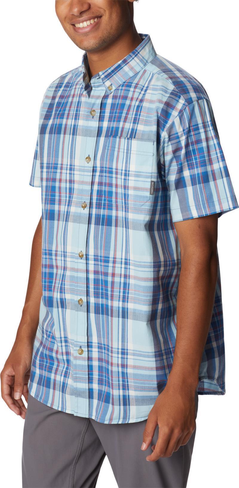Rapid Rivers II SS Shirt - Mens - Bright Indigo Multi Plaid 4