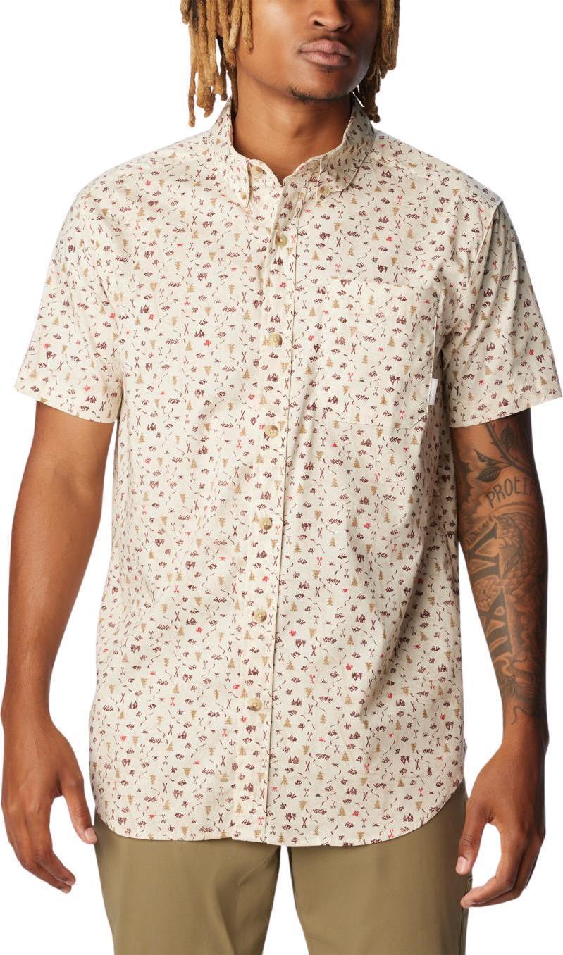 Rapid Rivers II SS Shirt - Mens - Chalk / Makin Tracks Print 1