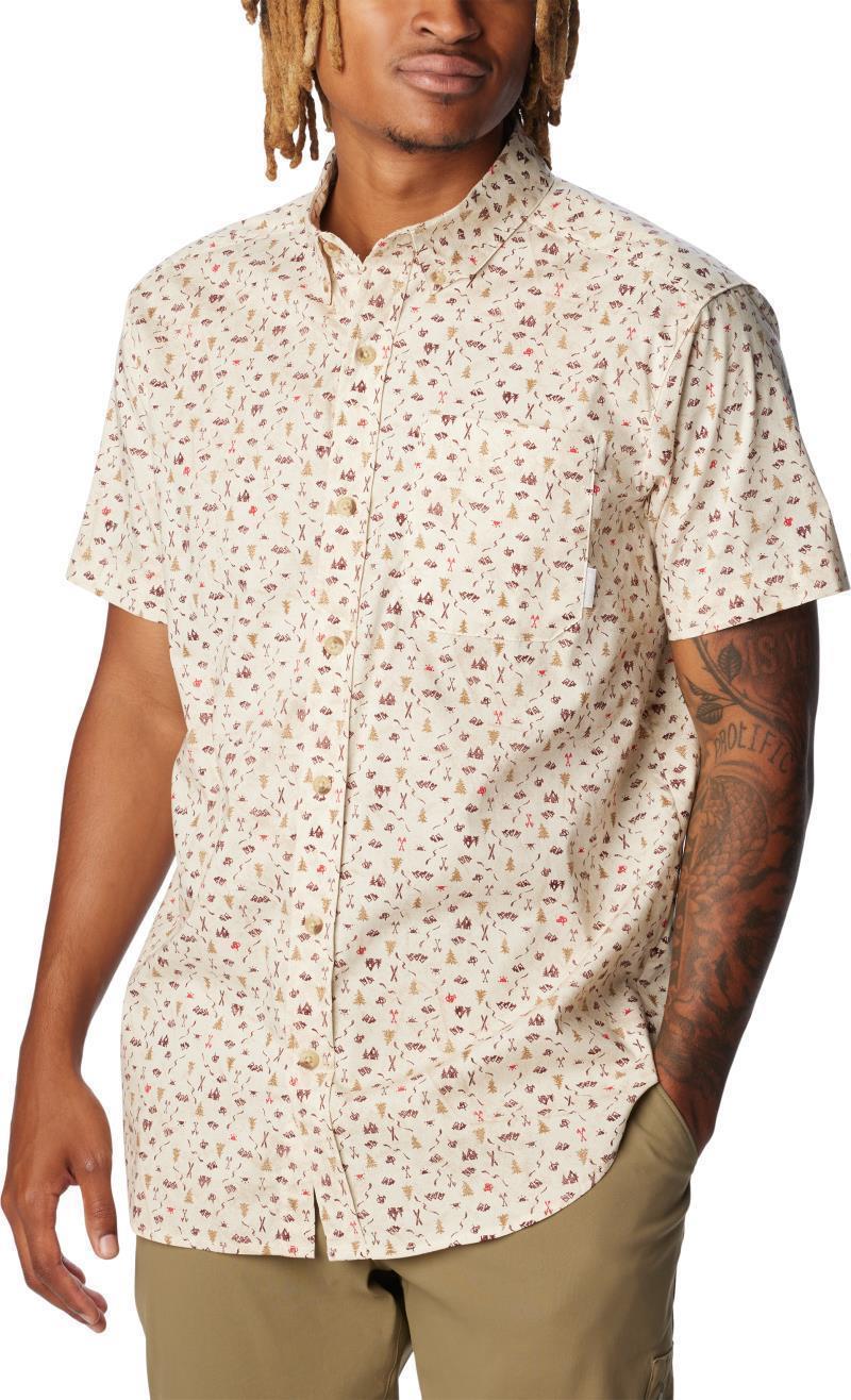 Rapid Rivers II SS Shirt - Mens - Chalk / Makin Tracks Print 3