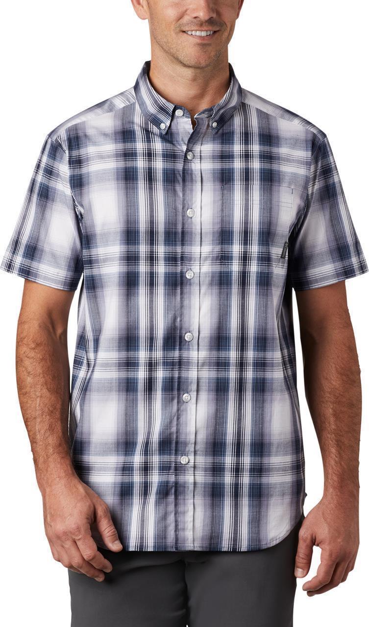 Rapid Rivers II SS Shirt - Tall - Mens - Collegiate Navy Ombre Plaid 1
