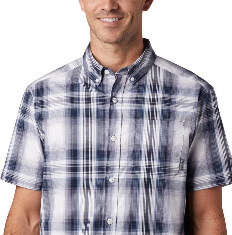 Rapid Rivers II SS Shirt - Tall - Mens - Collegiate Navy Ombre Plaid 5