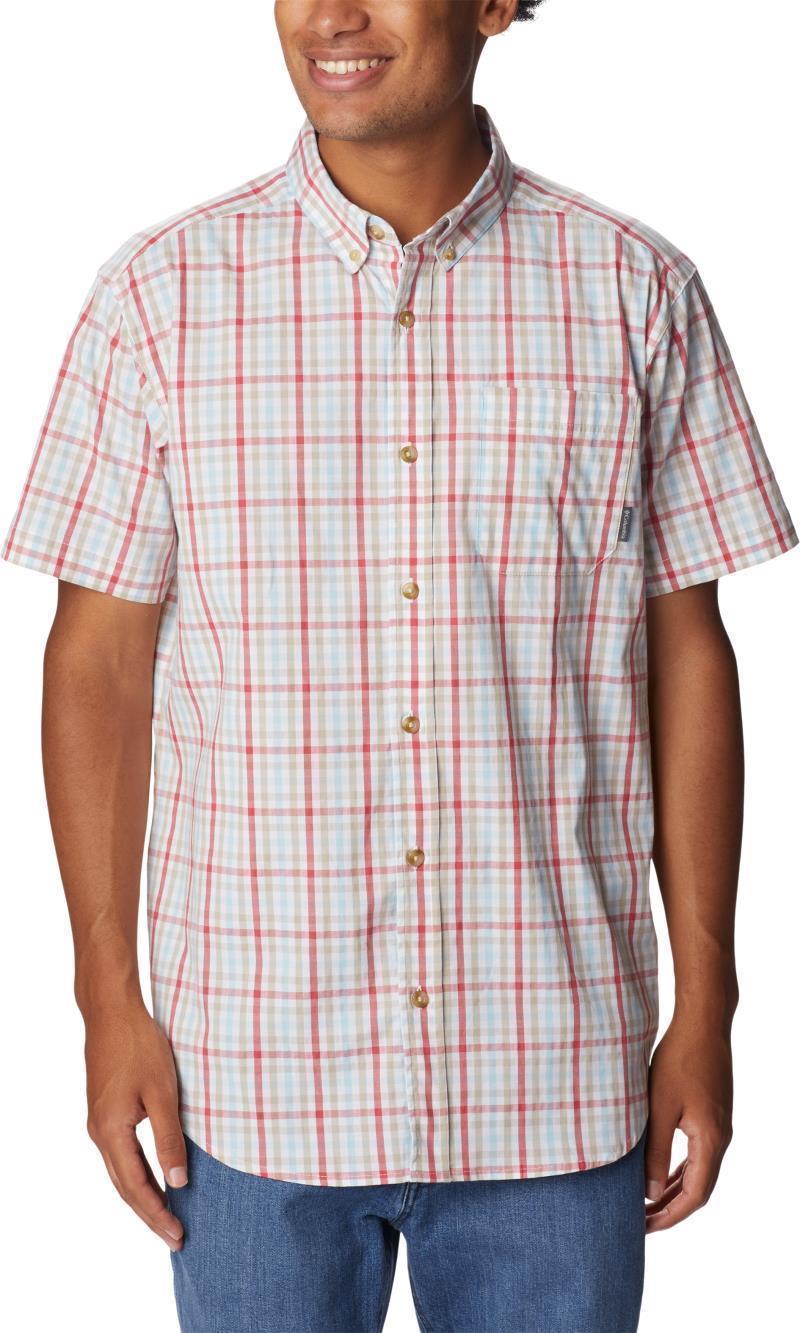 Rapid Rivers II SS Shirt - Tall - Mens - Sunset Red Multi Gingham 1