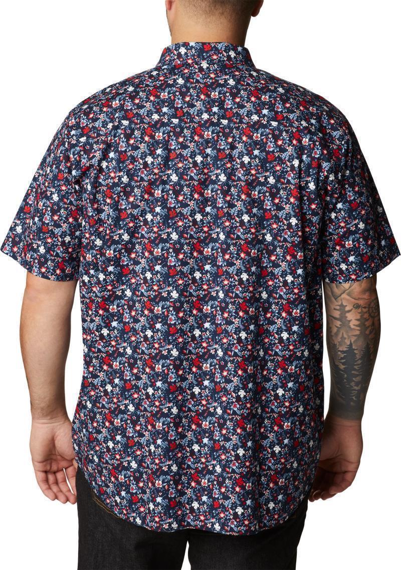 Rapid Rivers Printed SS Shirt - Big - Mens - Collegiate Navy Mini Biscus 2