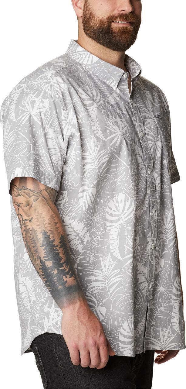 Rapid Rivers Printed SS Shirt - Big - Mens - Columbia Grey King Palms 3