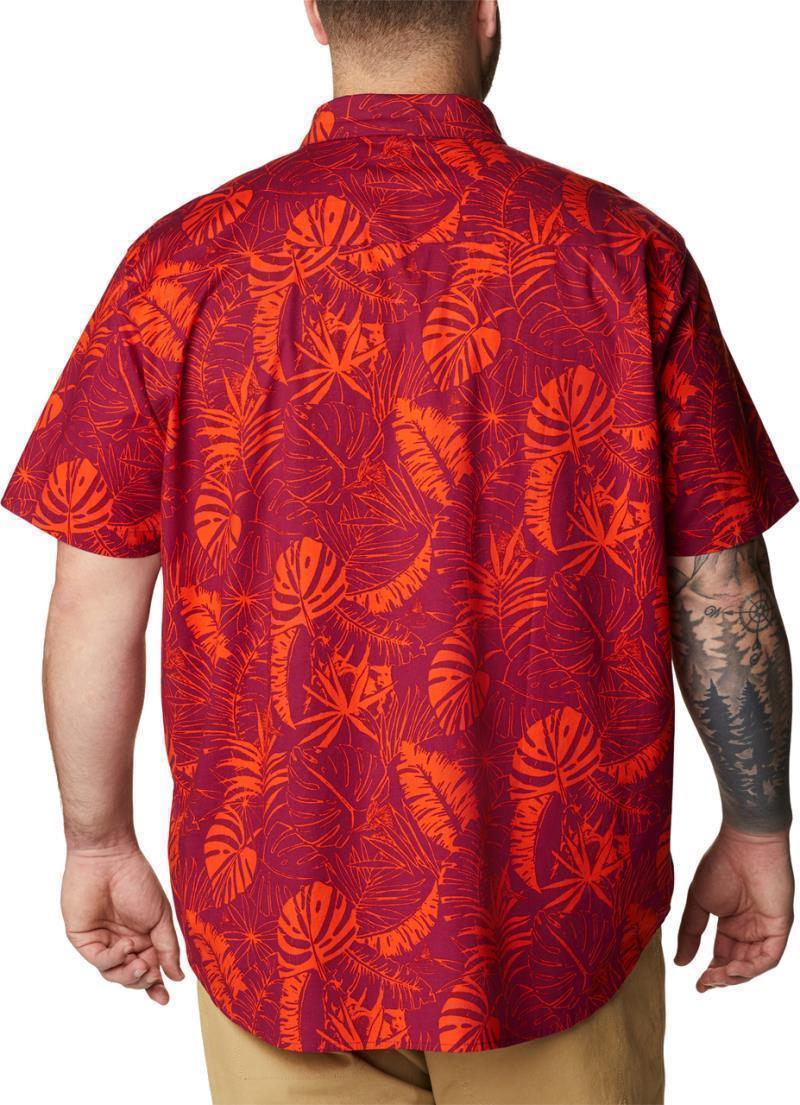 Rapid Rivers Printed SS Shirt - Big - Mens - Red Onion King Palms 2