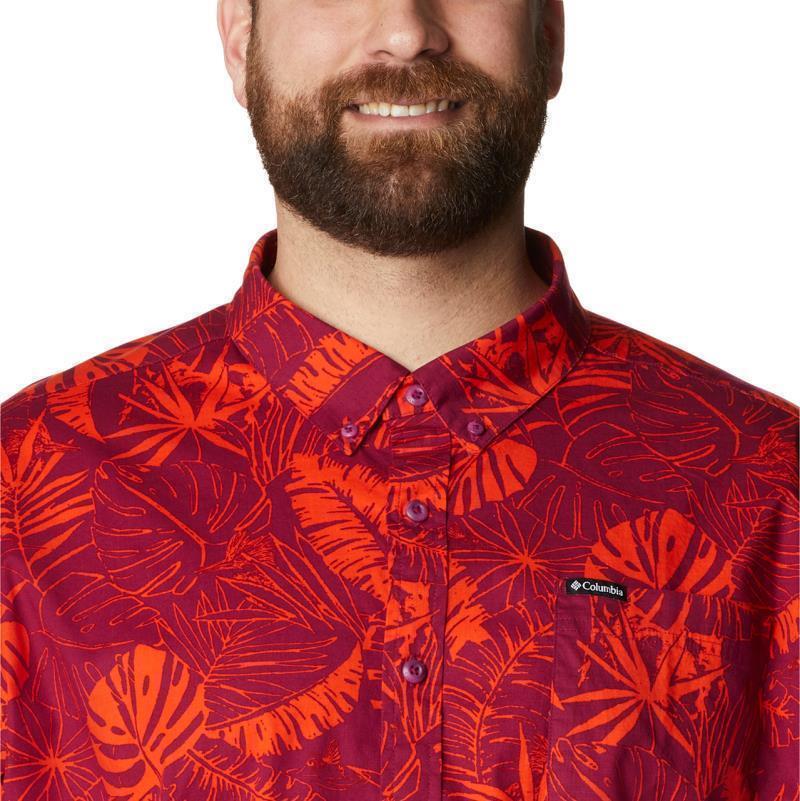 Rapid Rivers Printed SS Shirt - Big - Mens - Red Onion King Palms 5