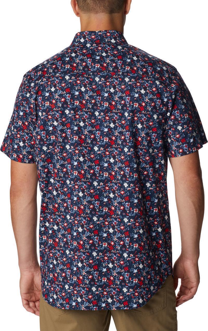 Rapid Rivers Printed SS Shirt - Mens - Collegiate Navy Mini Biscus 2