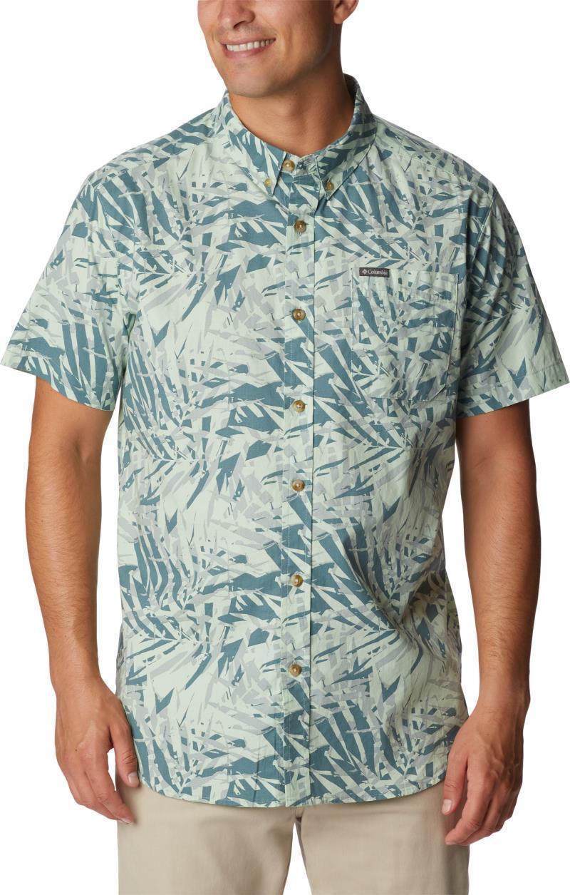 Rapid Rivers Printed SS Shirt - Tall - Mens - Metal Dye Palms 1