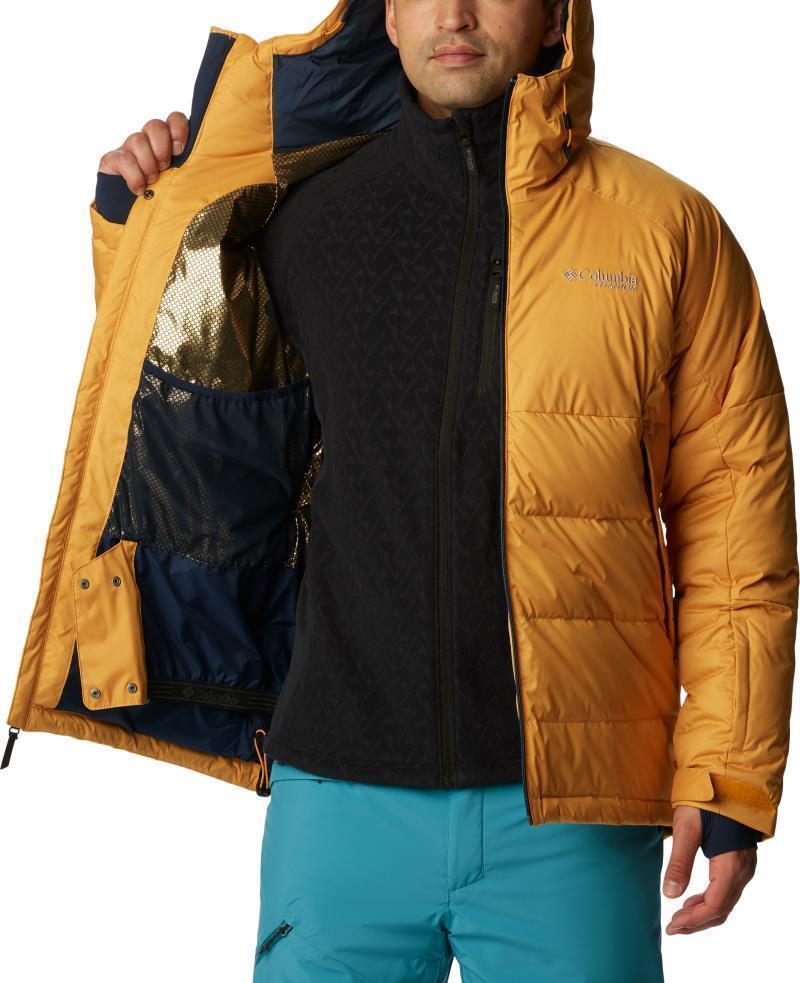 Roaring Fork Down Jacket - Mens - Raw Honey / Collegiate Navy 5