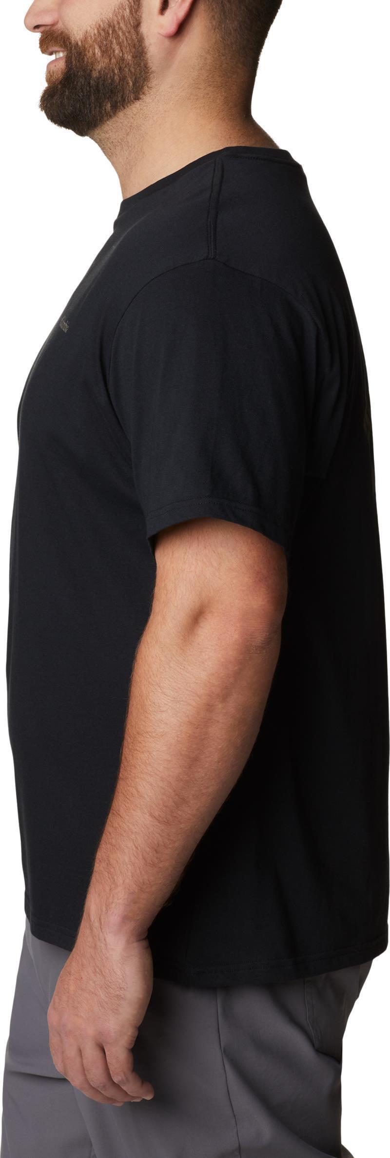 Rockaway River Back Graphic SS Tee - Big - Mens - Black / Hex Natured Graphic 3