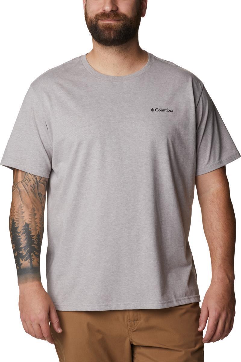 Rockaway River Back Graphic SS Tee - Big - Mens - Columbia Grey Heather / Hex Natured Graphic 1