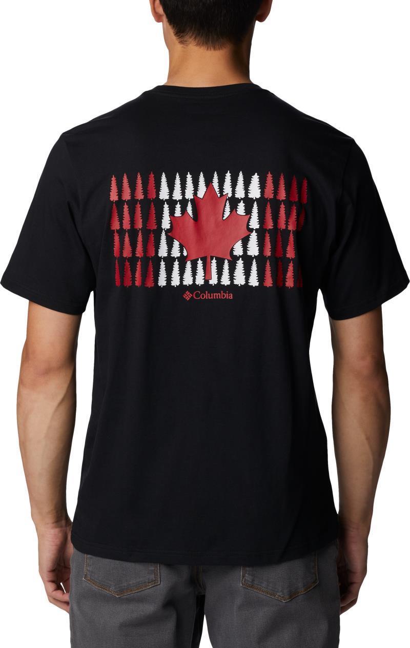 Rockaway River Country SS Tee - Tall - Mens - Black / Can Timberline Flag Graphic 2