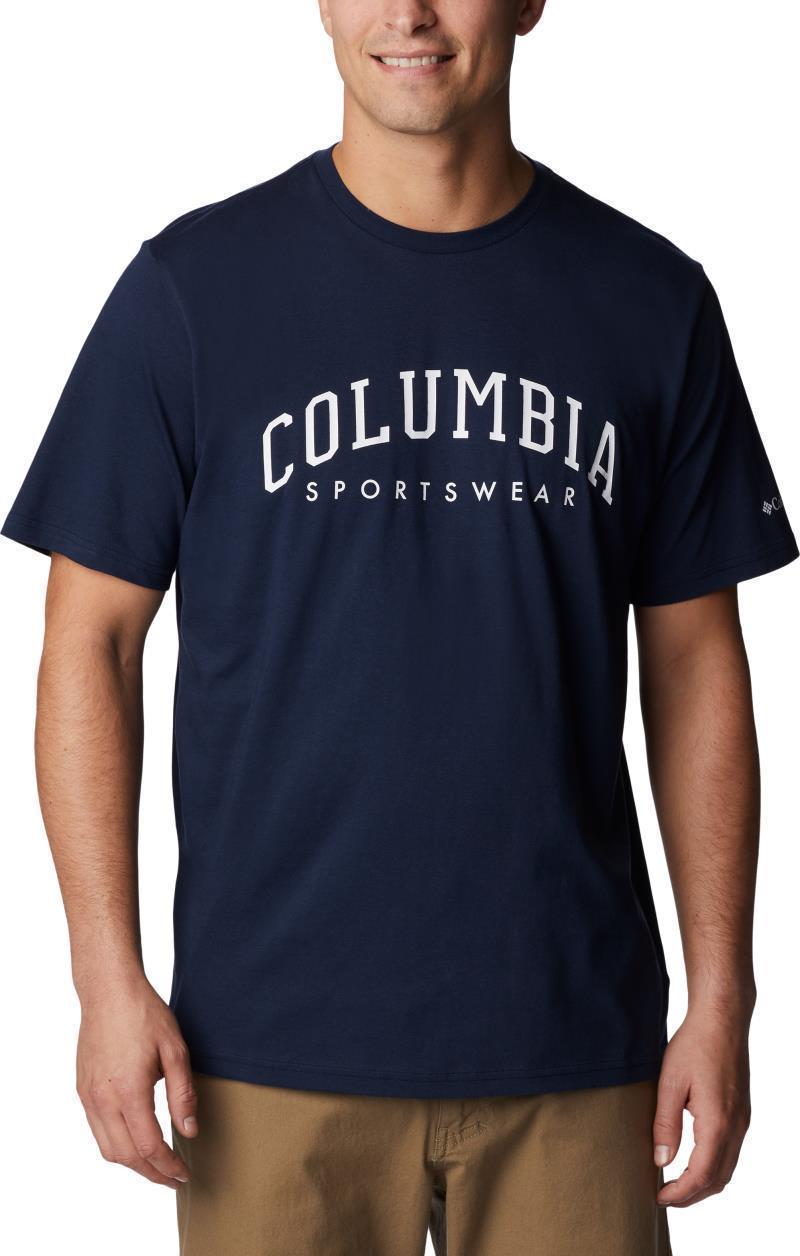 Rockaway River Graphic SS Tee - Tall - Mens - Collegiate Navy / CSC Varsity Arch GRX 1