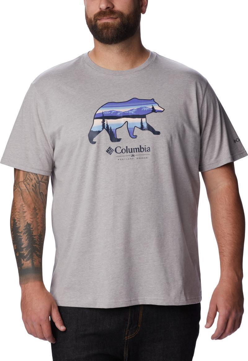 Rockaway River Outdoor SS - Big - Mens - Columbia Grey Heather / Scenic Stroll GRX 1