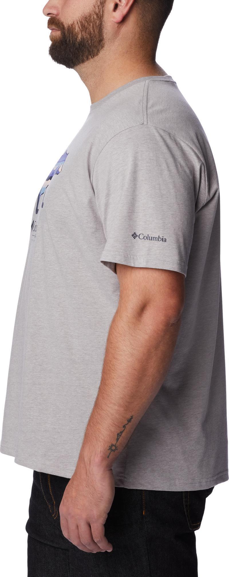 Rockaway River Outdoor SS - Big - Mens - Columbia Grey Heather / Scenic Stroll GRX 2