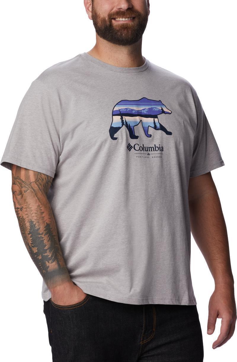 Rockaway River Outdoor SS - Big - Mens - Columbia Grey Heather / Scenic Stroll GRX 4