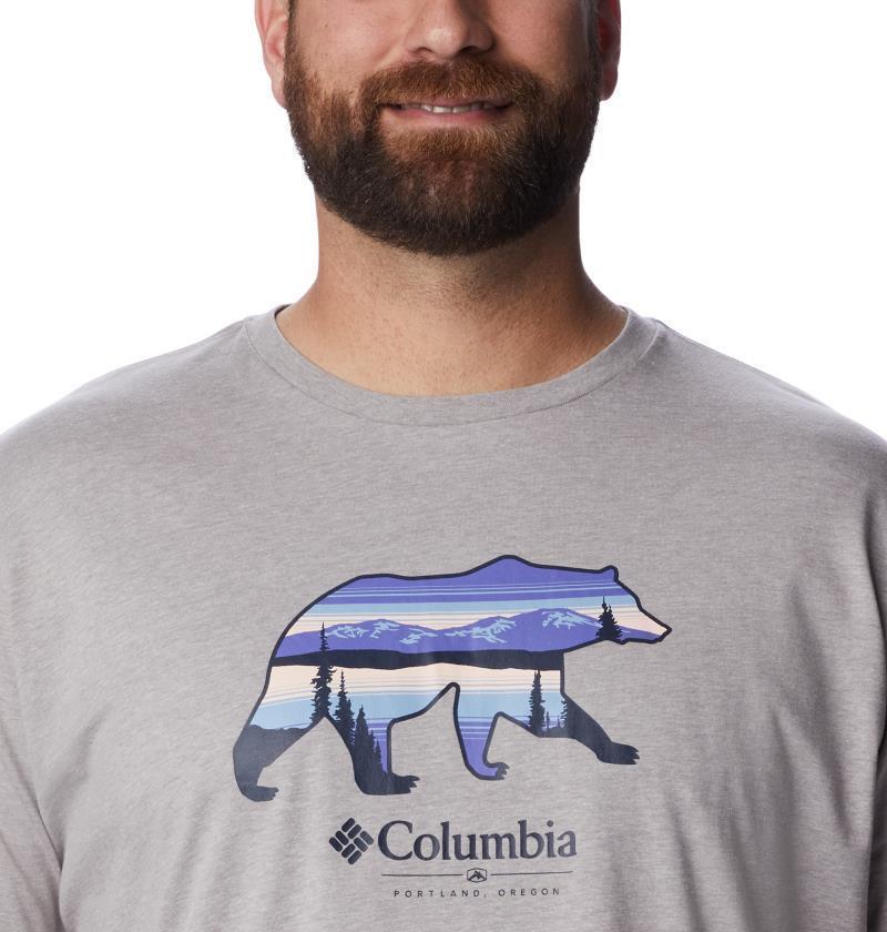 Rockaway River Outdoor SS - Big - Mens - Columbia Grey Heather / Scenic Stroll GRX 5