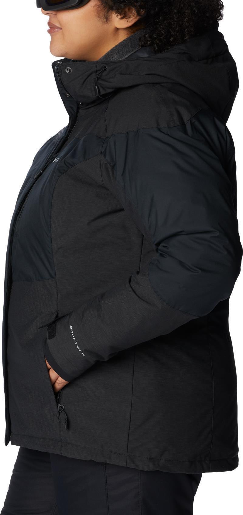 Rosie Run Insulated Jacket - Plus - Womens - Black / Black Heather 2