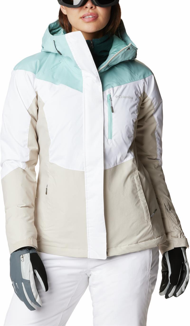 Rosie Run Insulated Jacket - Womens - White / Aqua Haze / Dark Stone 1