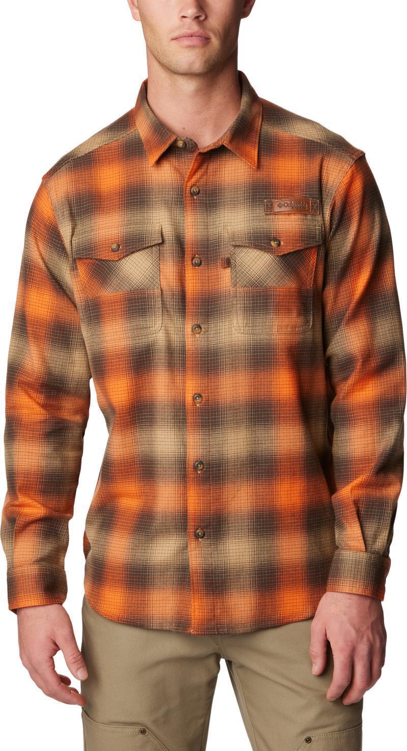 Roughtail Stretch Flannel LS - Mens - Cordovan Buck Plaid 1