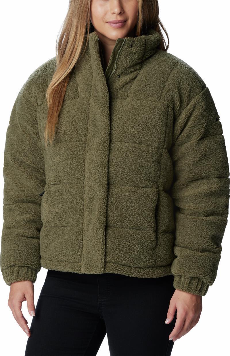 Ruby Falls Novelty Jacket - Womens - Stone Green Doodle Sherpa 1