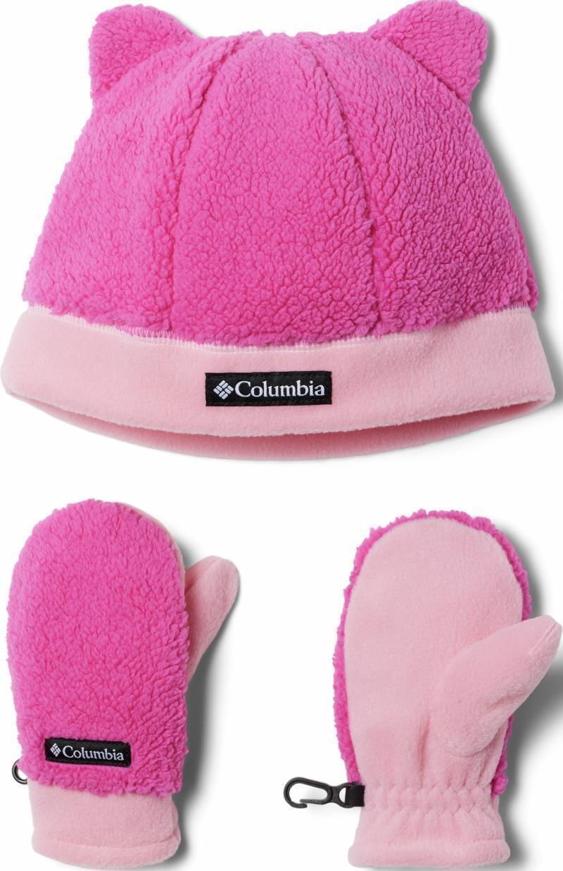 Rugged Ridge Beanie and Mittens - Toddler - Pink Ice / Pink Orchid 1