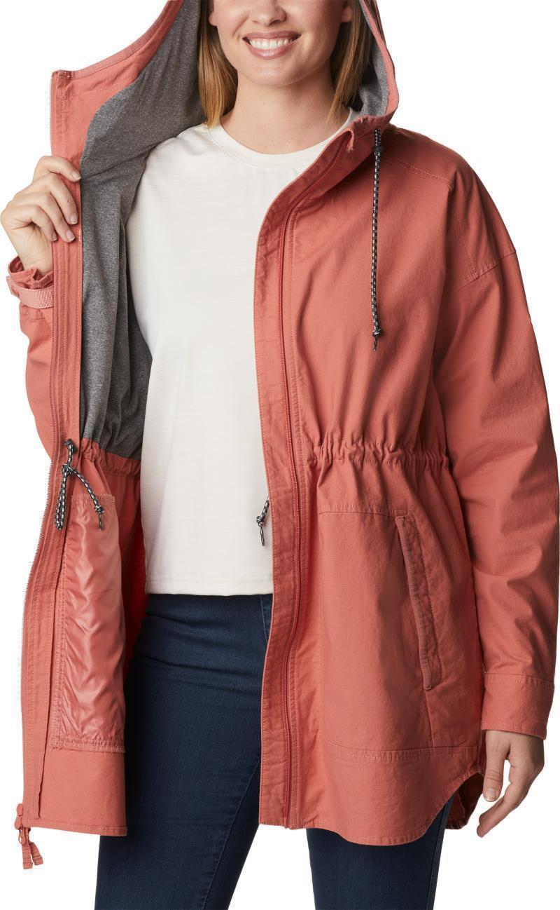 Sage Lake Long Lined Jacket - Womens - Dark Coral 5