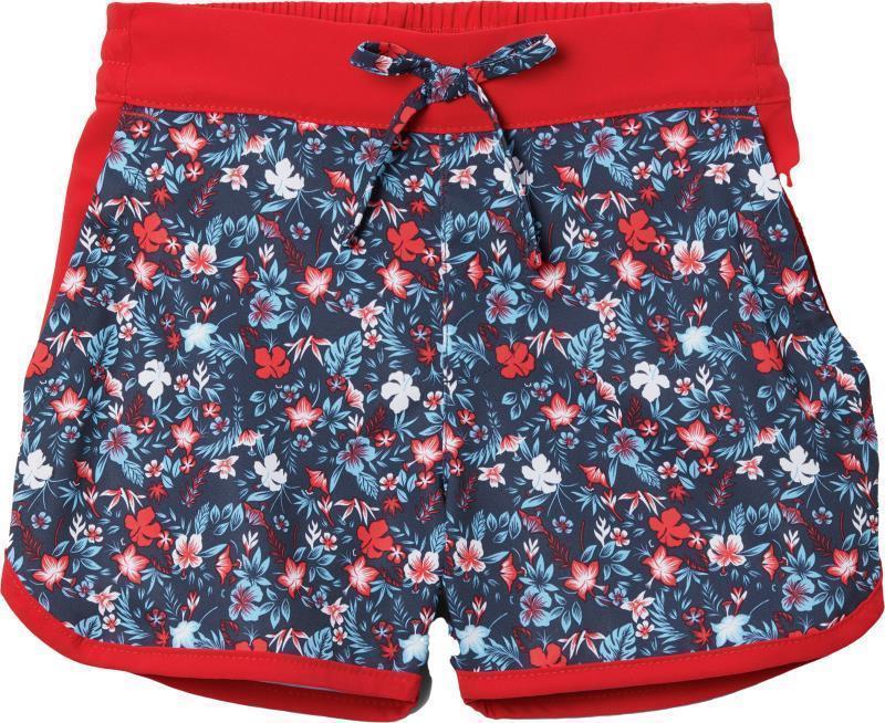 Sandy Shores Boardshorts - Toddler Boys - Nocturnal Mini Biscus / Red Lily 1