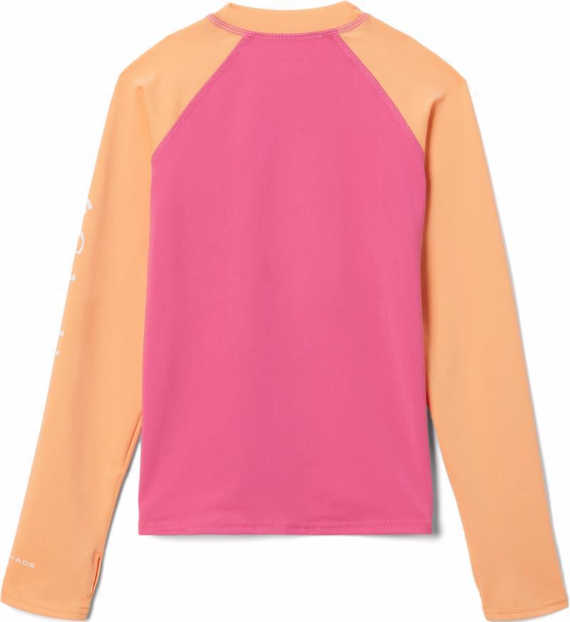Sandy Shores LS Sunguard - Youth Girls - Wild Geranium / Peach 2