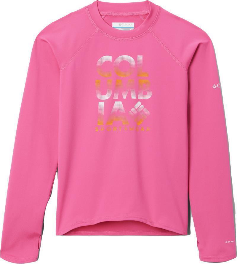 Sandy Shores Printed LS Sunguard - Youth - Wild Geranium 1