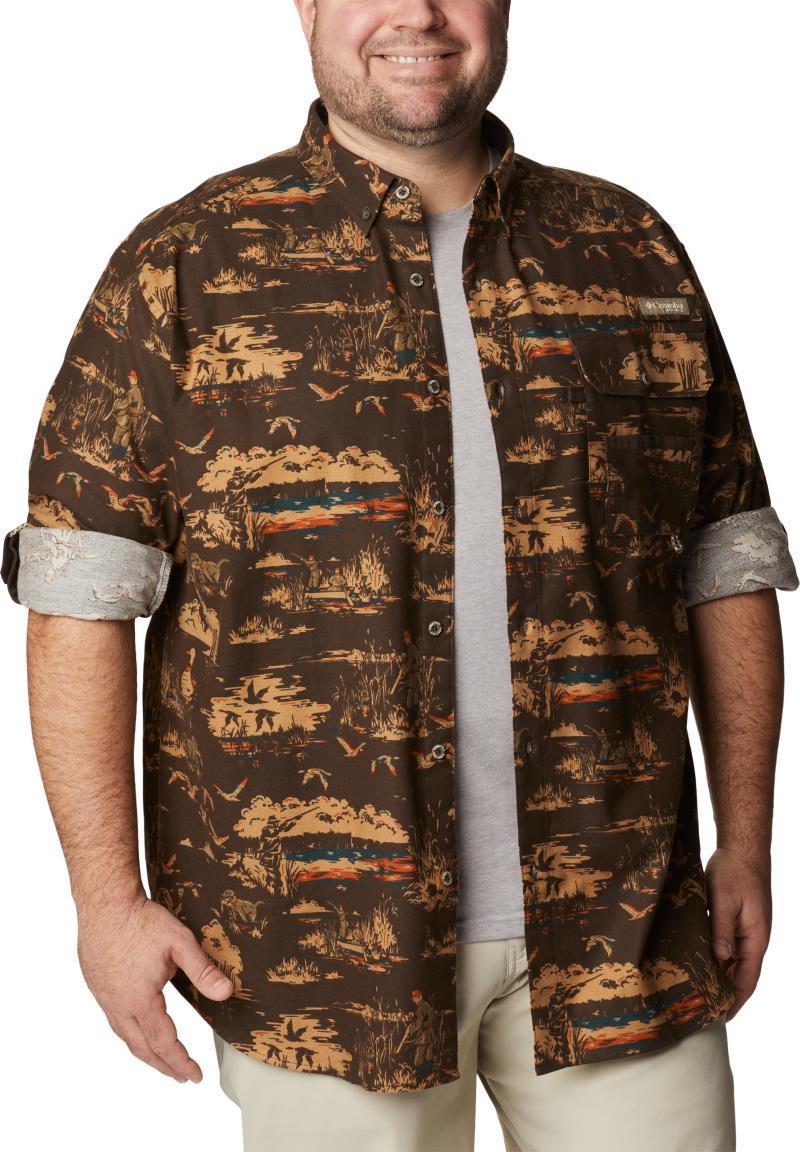 Sharptail Flannel - Big - Mens - Cordovan Duck Dog Print 4