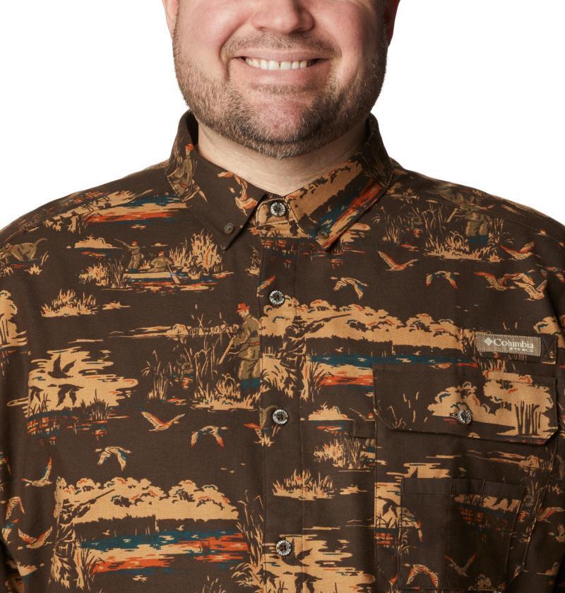 Sharptail Flannel - Big - Mens - Cordovan Duck Dog Print 6