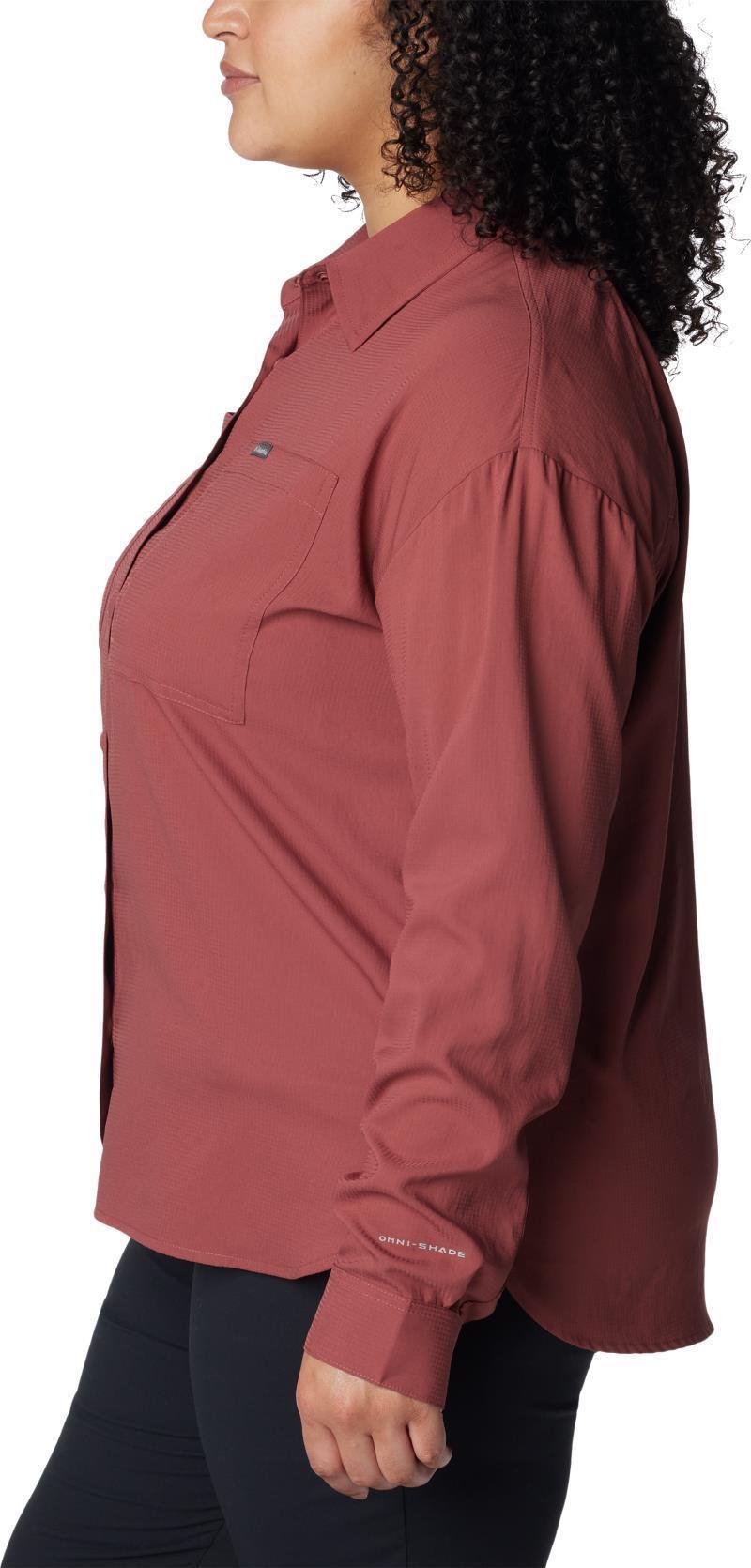 Silver Ridge Utility LS Shirt - Plus - Womens - Beetroot 2