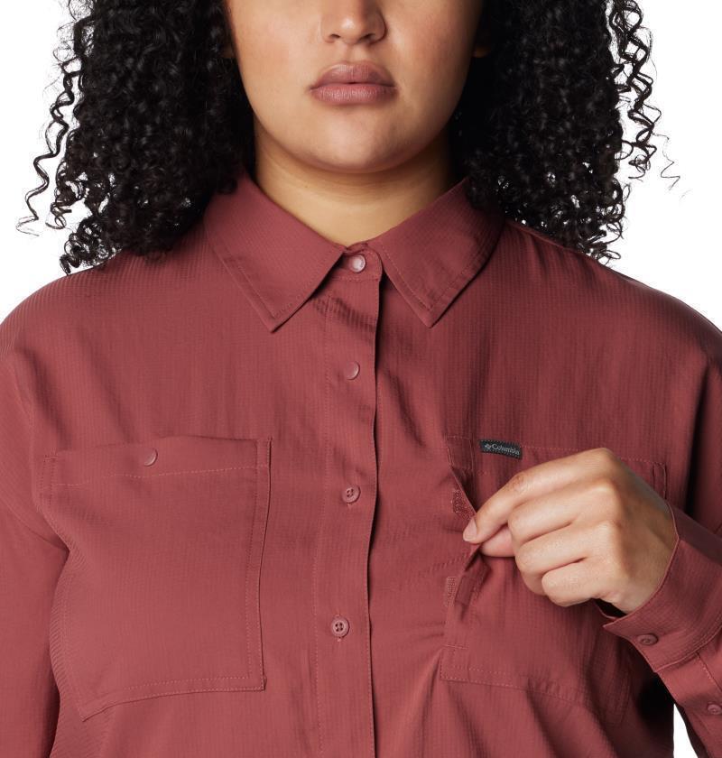 Silver Ridge Utility LS Shirt - Plus - Womens - Beetroot 4