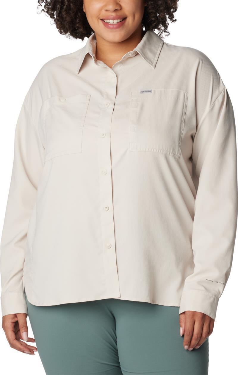 Silver Ridge Utility LS Shirt - Plus - Womens - Dark Stone 1