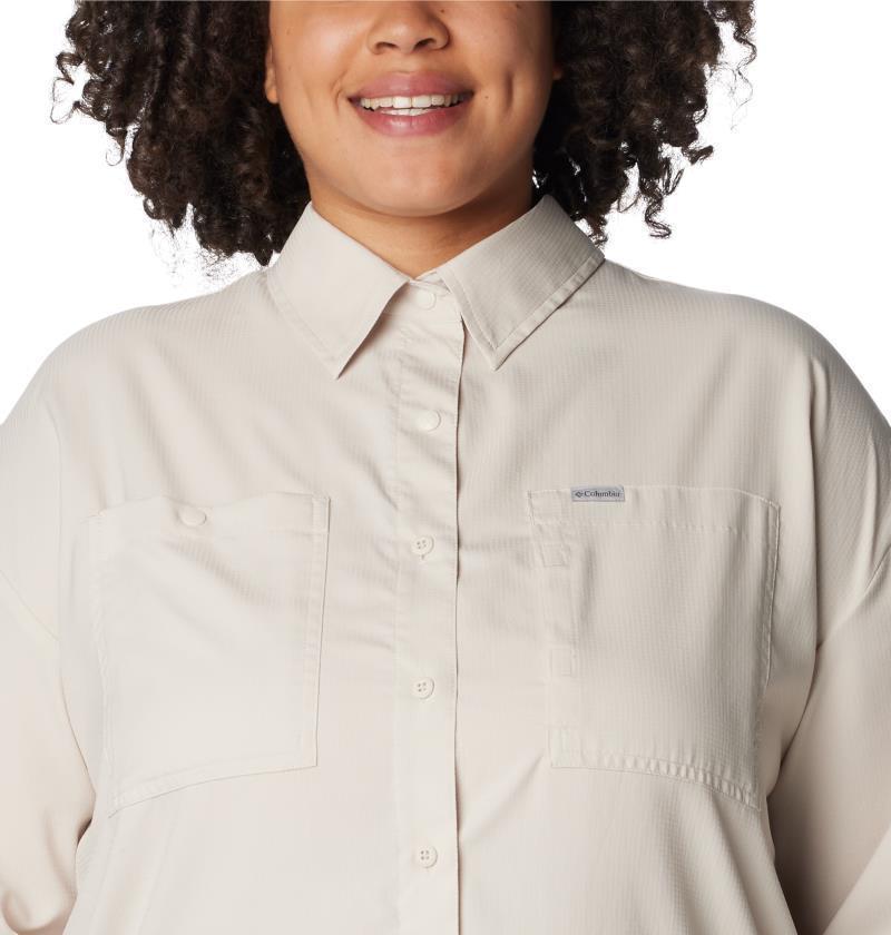 Silver Ridge Utility LS Shirt - Plus - Womens - Dark Stone 4