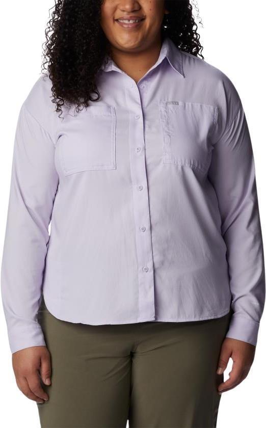 Silver Ridge Utility LS Shirt - Plus - Womens - Purple Tint 1